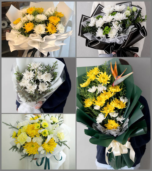 贵州毕节市七星关区撒拉溪镇撒拉村白事花束代送